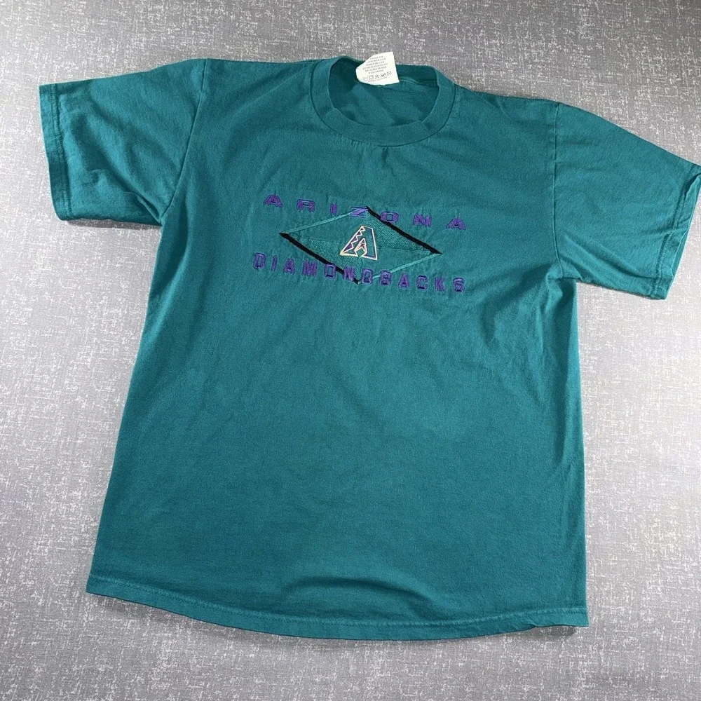Vintage Arizona Diamondbacks Shirt Mens Medium Green MLB Baseball Lee Sport Tee